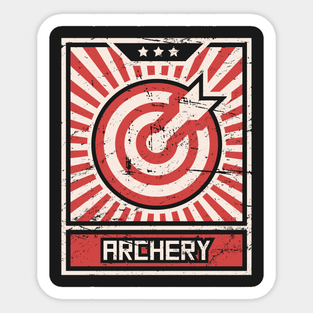 Propaganda Poster | Archery Target Sticker by MeatMan